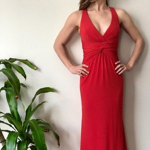Floor Length Red Gown